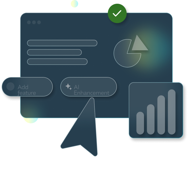 Digital growth illustration