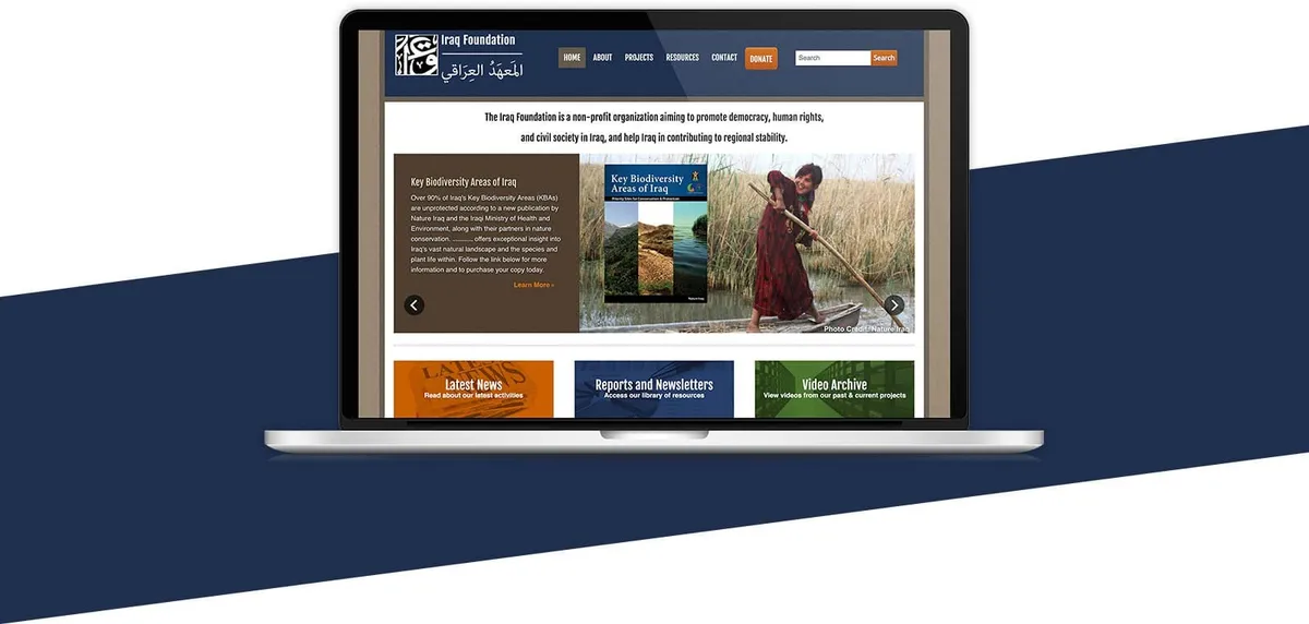 A renewed digital home for the<br>Iraq Foundation