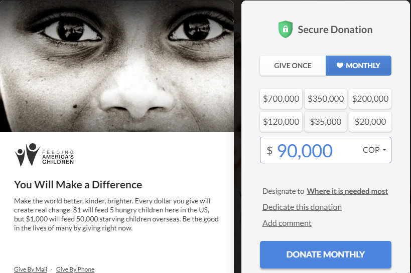 donation page best practices example 02