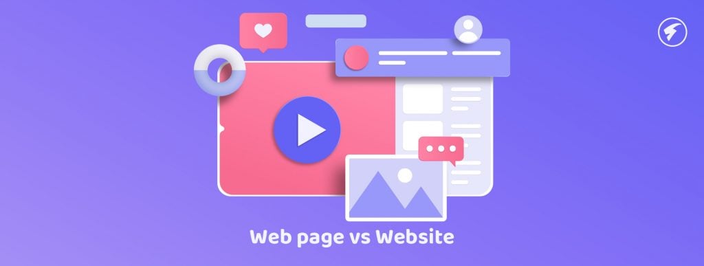 web page vs website